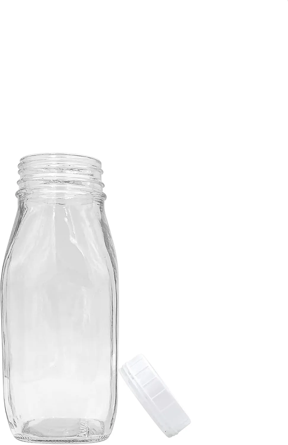 12 oz. Glass Bottle with Screw On Cap (4 pack)