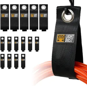 15PCS Heavy Duty Storage Straps Garage Organization Tool Organizers and Storage Fastening Straps Cord Wrap Keeper, Cable Straps for Cords, Hoses, Rope, RV, Boat, and Garage Storage and Organization