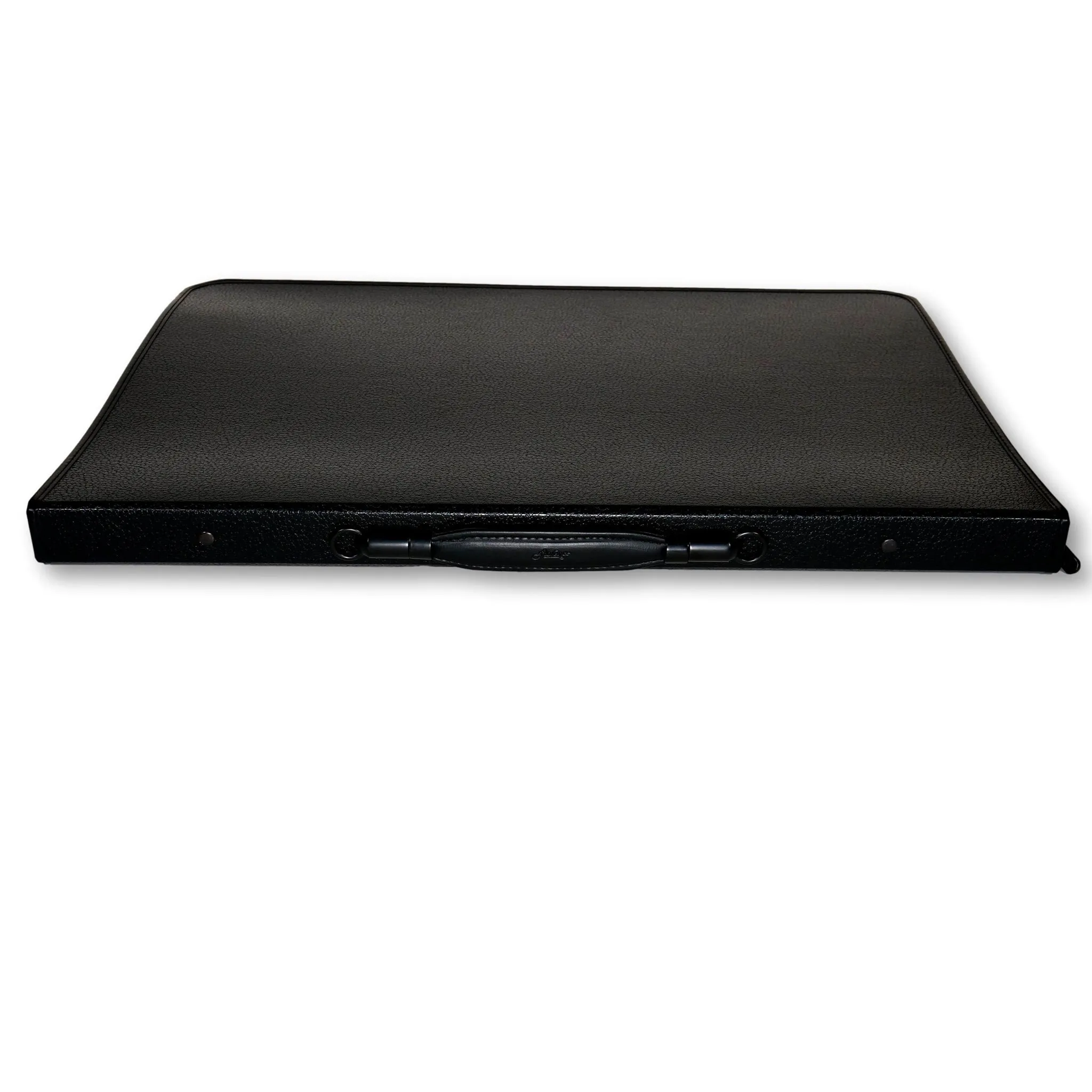 17" x 22" Premium Zippered Presentation Portfolio Case - Leather Handle, Integrated Multiring Binder with 10 Archival Pages (Expandable to 30)
