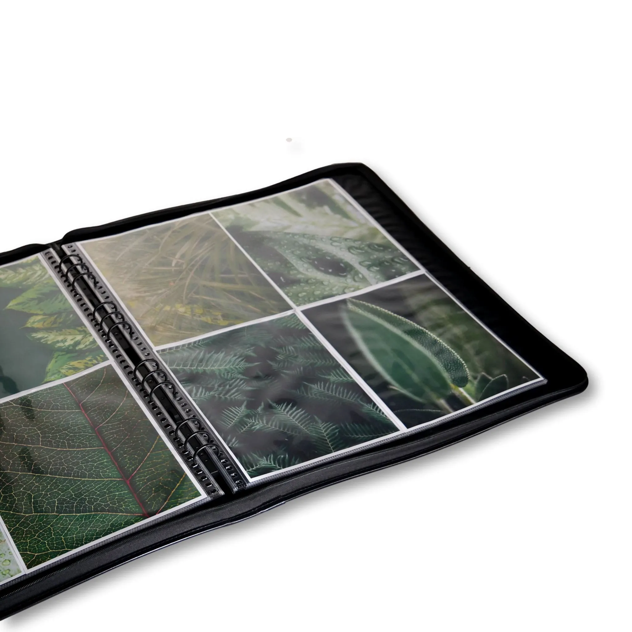 17" x 22" Premium Zippered Presentation Portfolio Case - Leather Handle, Integrated Multiring Binder with 10 Archival Pages (Expandable to 30)