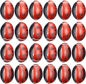 24 Pcs Halloween Football Stress Ball Sports Stress Ball Anxiety Football Party Favors Trick or Treat Handout for Carnival Reward Party Bag Gift Fillers Decorations Supplies