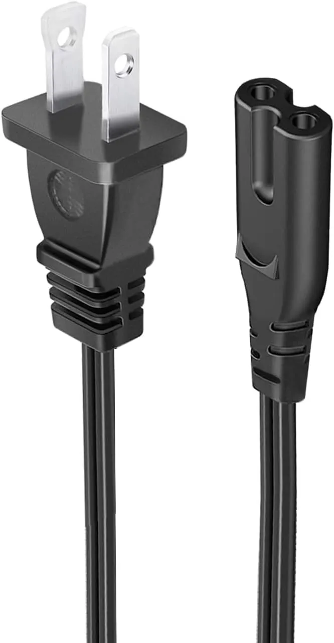 2Pack 6 Feet Non-Polarized AC Power Cord Cable Plug for Tannoy Reveal 501A 601a 6D 8D Studio Monitor Speaker