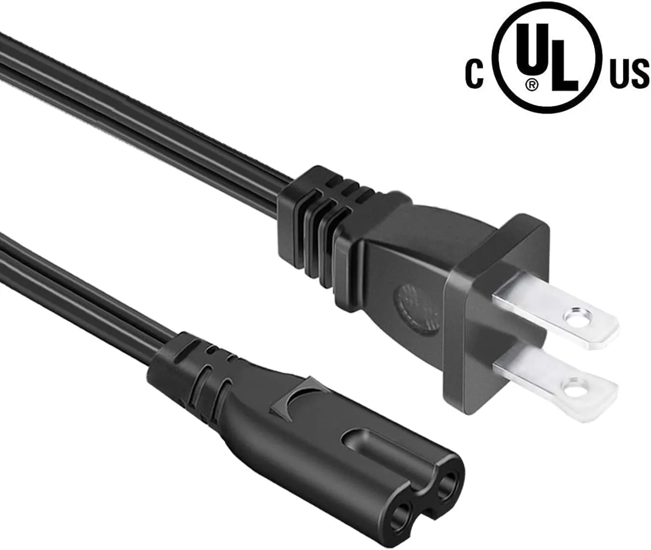 2Pack 6 Feet Non-Polarized AC Power Cord Cable Plug for Tannoy Reveal 501A 601a 6D 8D Studio Monitor Speaker