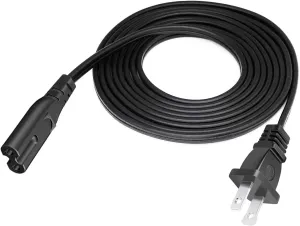 2Pack 6 Feet Non-Polarized AC Power Cord Cable Plug for Tannoy Reveal 501A 601a 6D 8D Studio Monitor Speaker