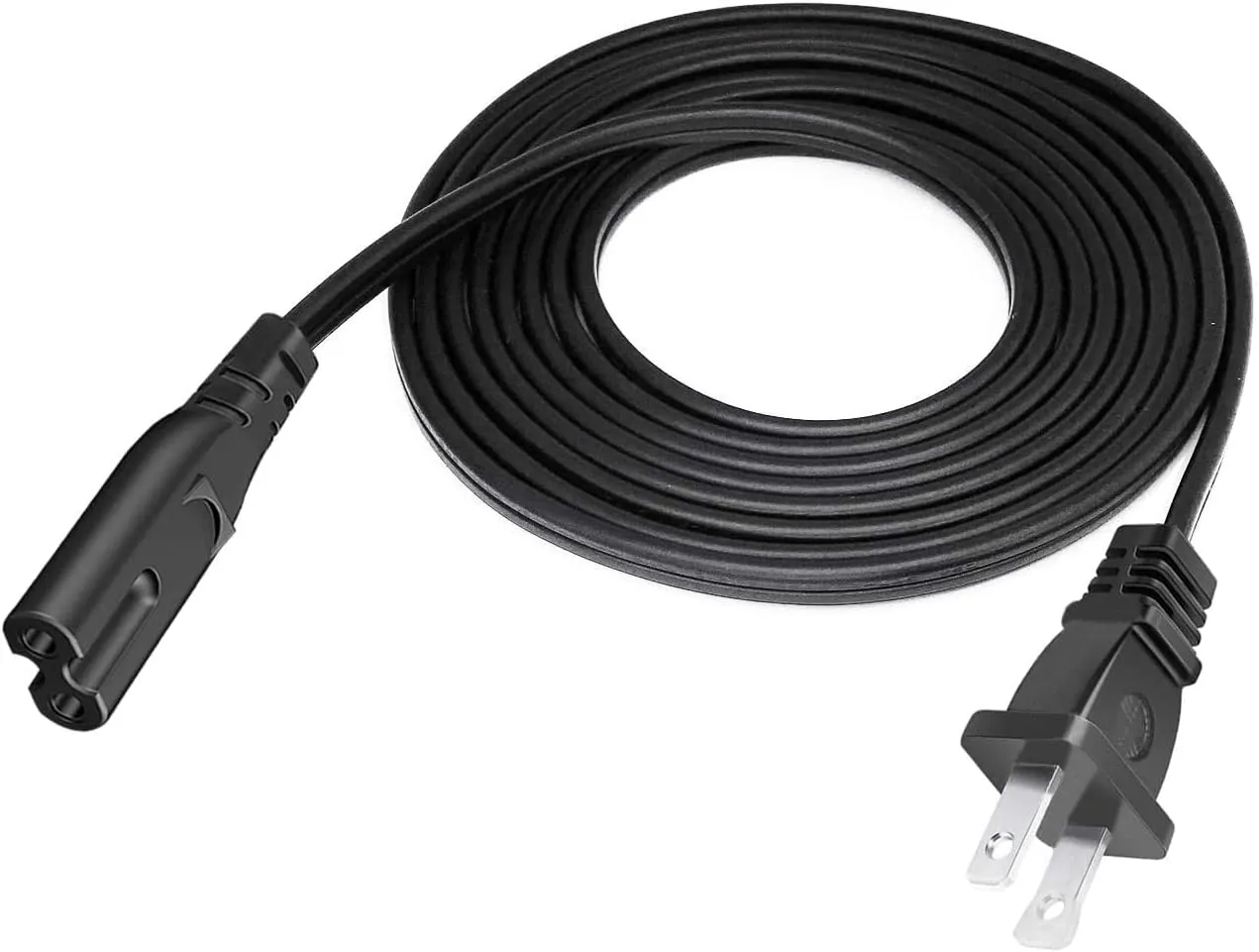 2Pack 6 Feet Non-Polarized AC Power Cord Cable Plug for Tannoy Reveal 501A 601a 6D 8D Studio Monitor Speaker