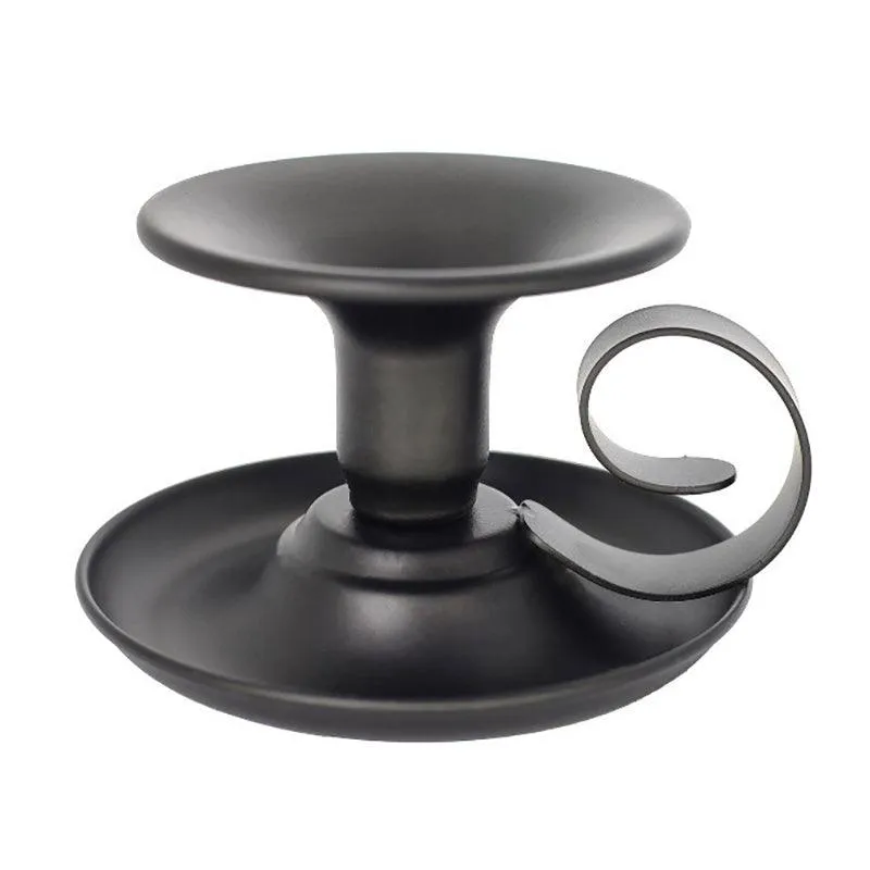 2pcs European Iron Candle Holders for Candlelight Dinner Decorative Lighting