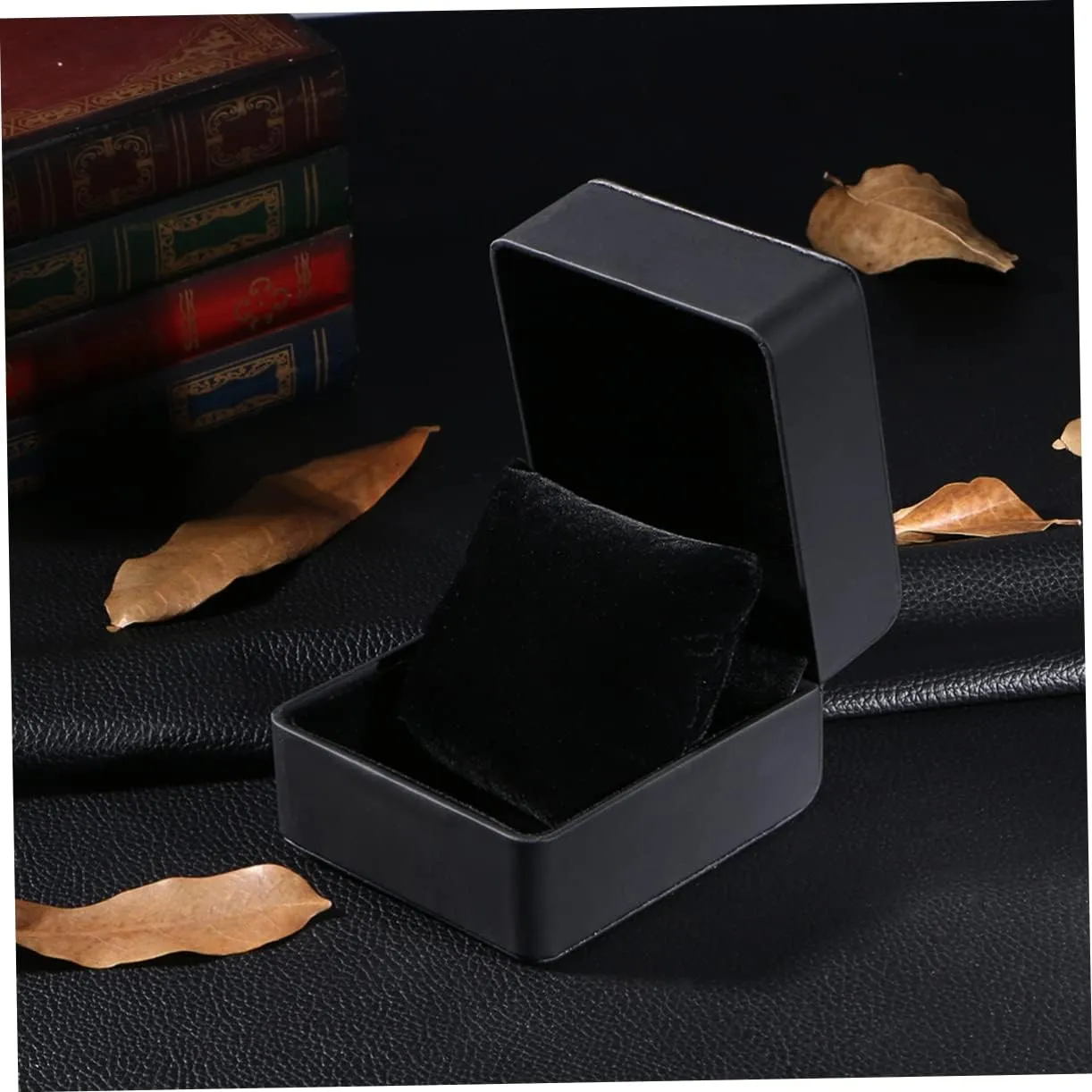 2pcs Pu Watch Box Organizer Single Grid Storage Case for Jewelry and Watches Carbon Design Removable Cushion for Extra for Displaying Dressers