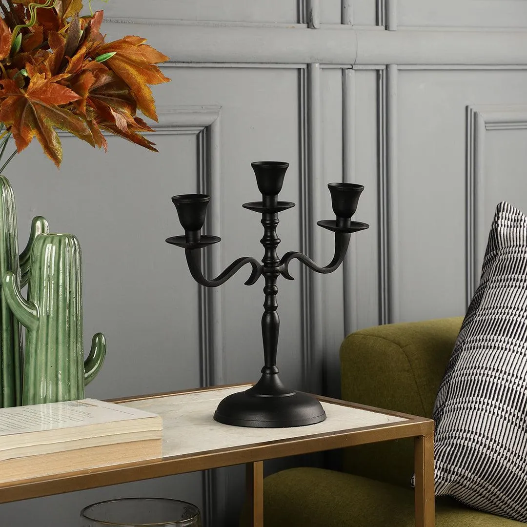 3 Arm Metal Candelabra Candlesticks Holder