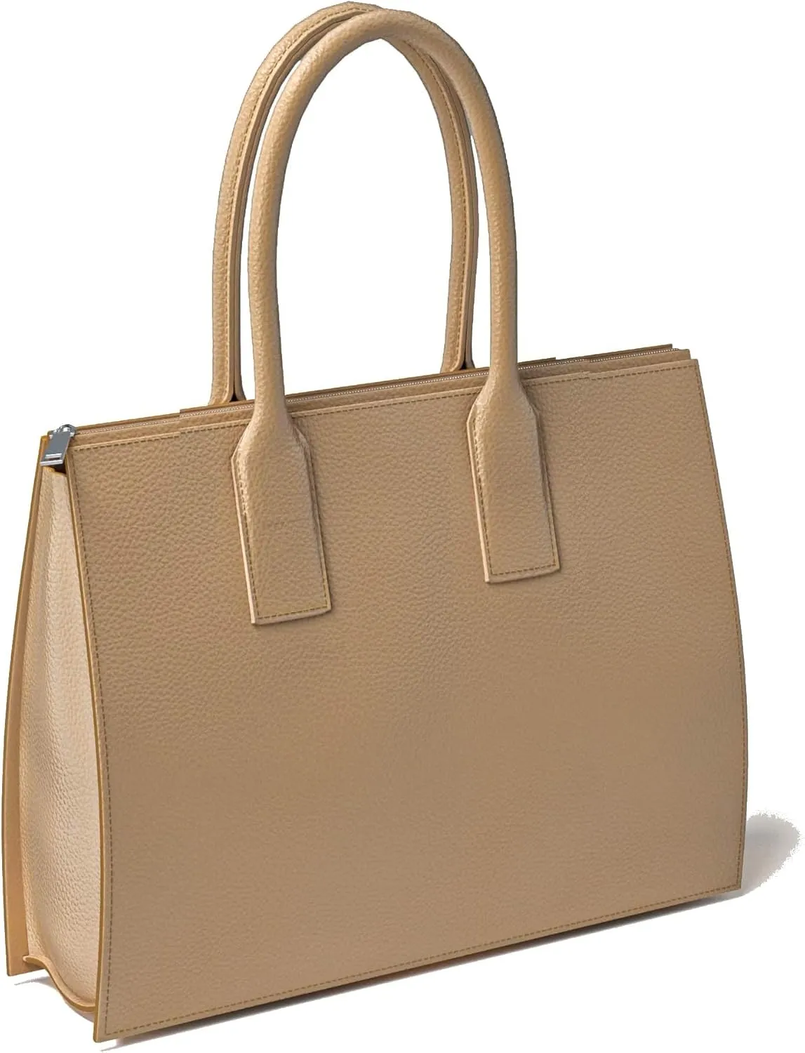 30636 Women's Hand Shoulder Bag Genuine Leather with Zip Compartments