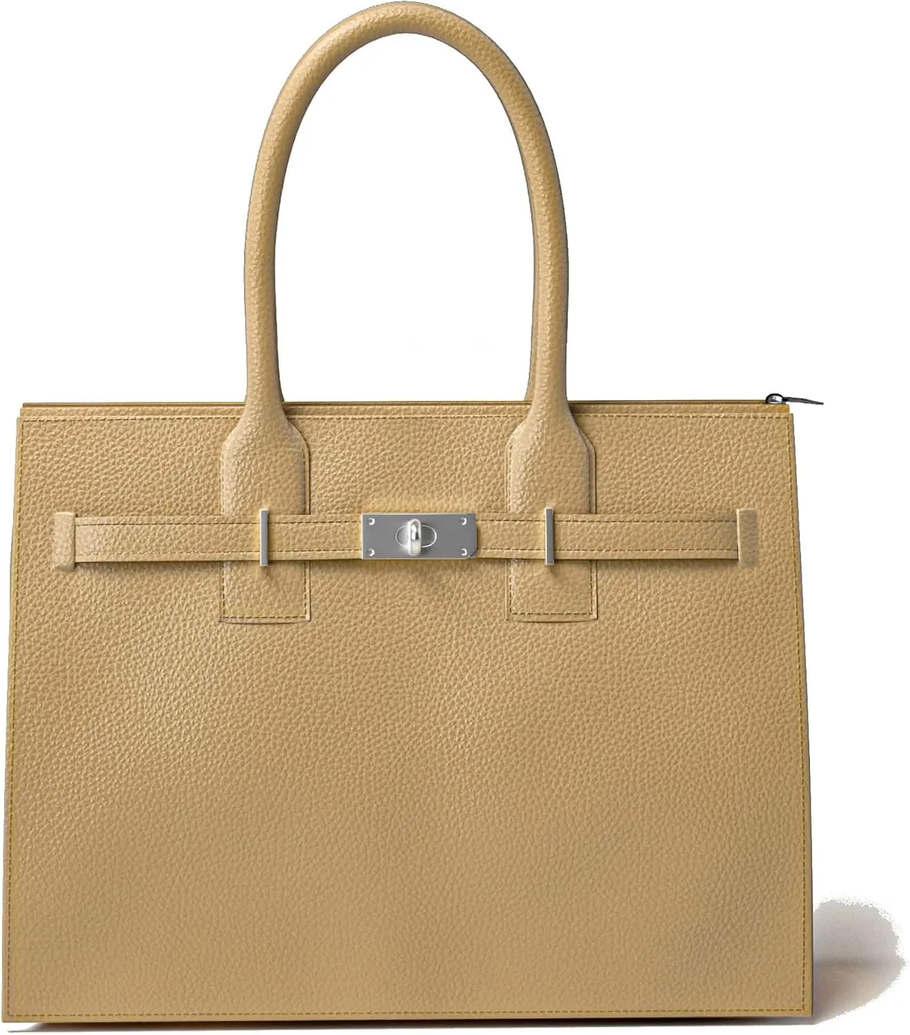 30636 Women's Hand Shoulder Bag Genuine Leather with Zip Compartments