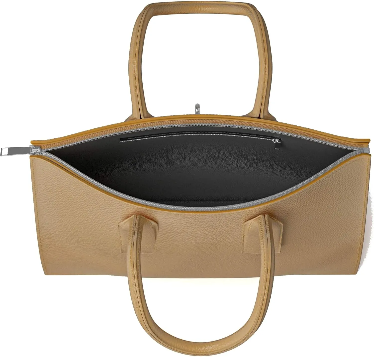 30636 Women's Hand Shoulder Bag Genuine Leather with Zip Compartments