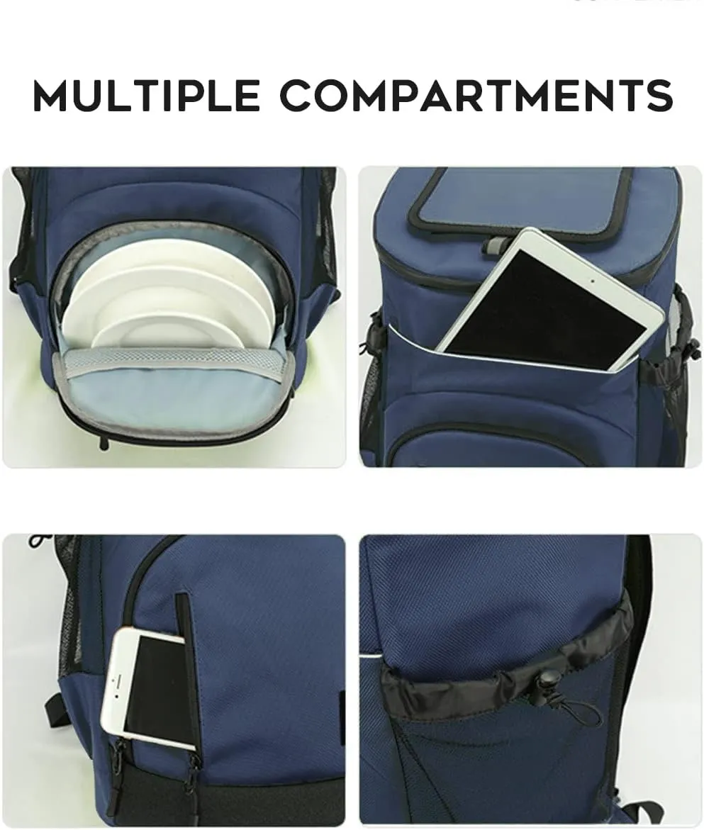 30L Cool Bag Rucksack Insulated BackpackThermal Leakproof Cooler Backpack Picnic Bag Cooler Bag Large Capacity