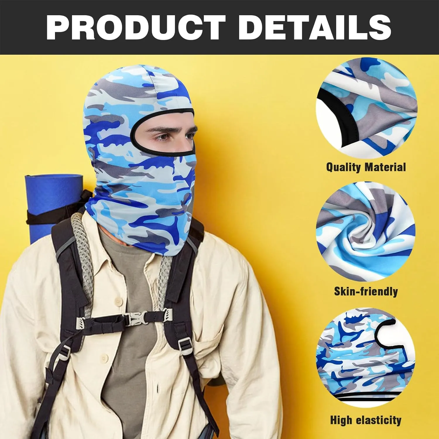36 Pieces Balaclava Full Face Mask UV Protection Windproof Face Cover Sun Protection Balaclava for Outdoor Sports Work