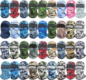 36 Pieces Balaclava Full Face Mask UV Protection Windproof Face Cover Sun Protection Balaclava for Outdoor Sports Work
