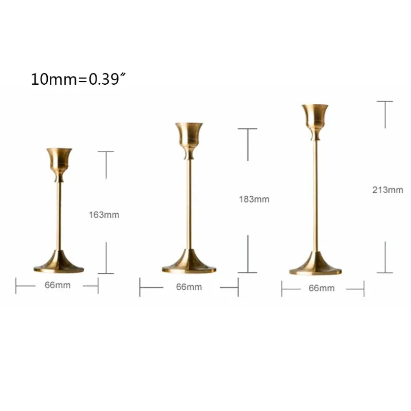 3pc Candlestick Holders Set