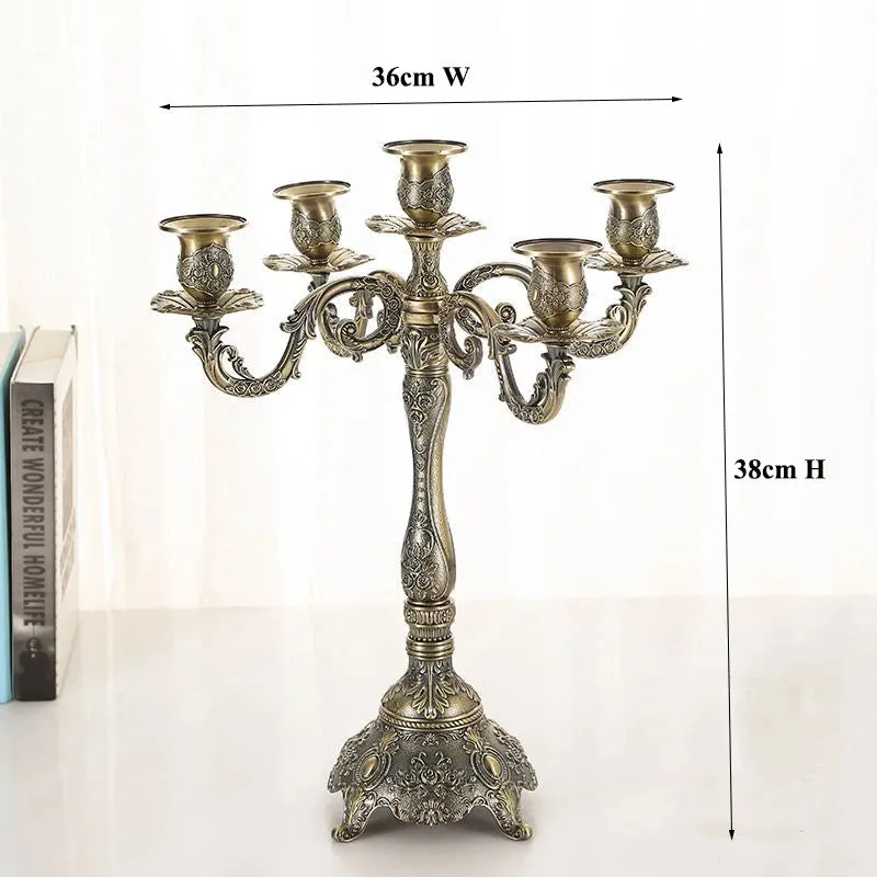 5-arms Candle Holders Wedding Candlesticks