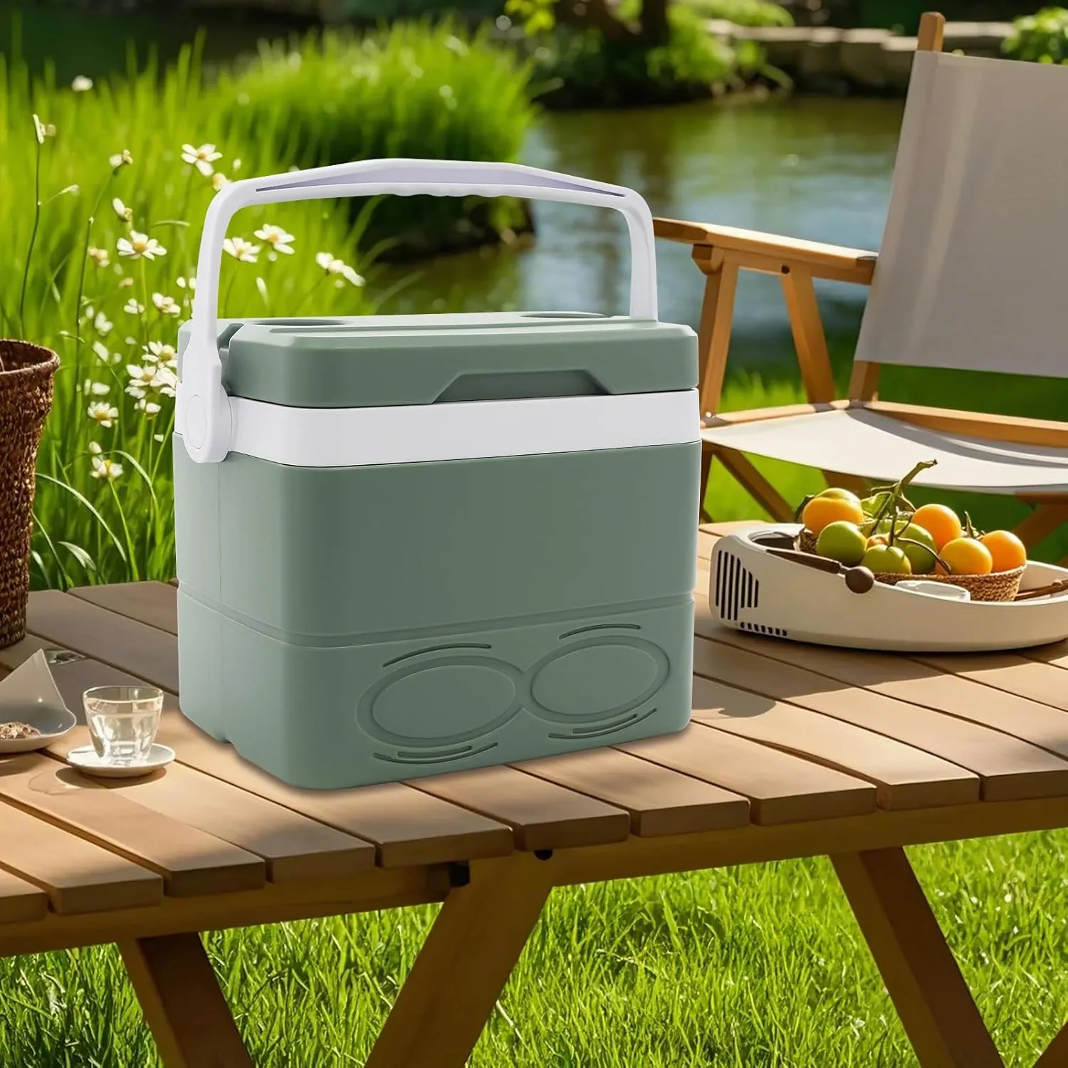 8.5L/2.25Gal Camping Coolers & Camping Ice Boxes Insulated Portable Cooler with Handle Outdoor Portable Hard Cooler Ice Chest for Food, Drink, Beverage, Beach, Picnic