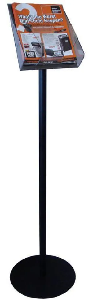 A4 Stand-Tall Brochure Holder with Pole & Base