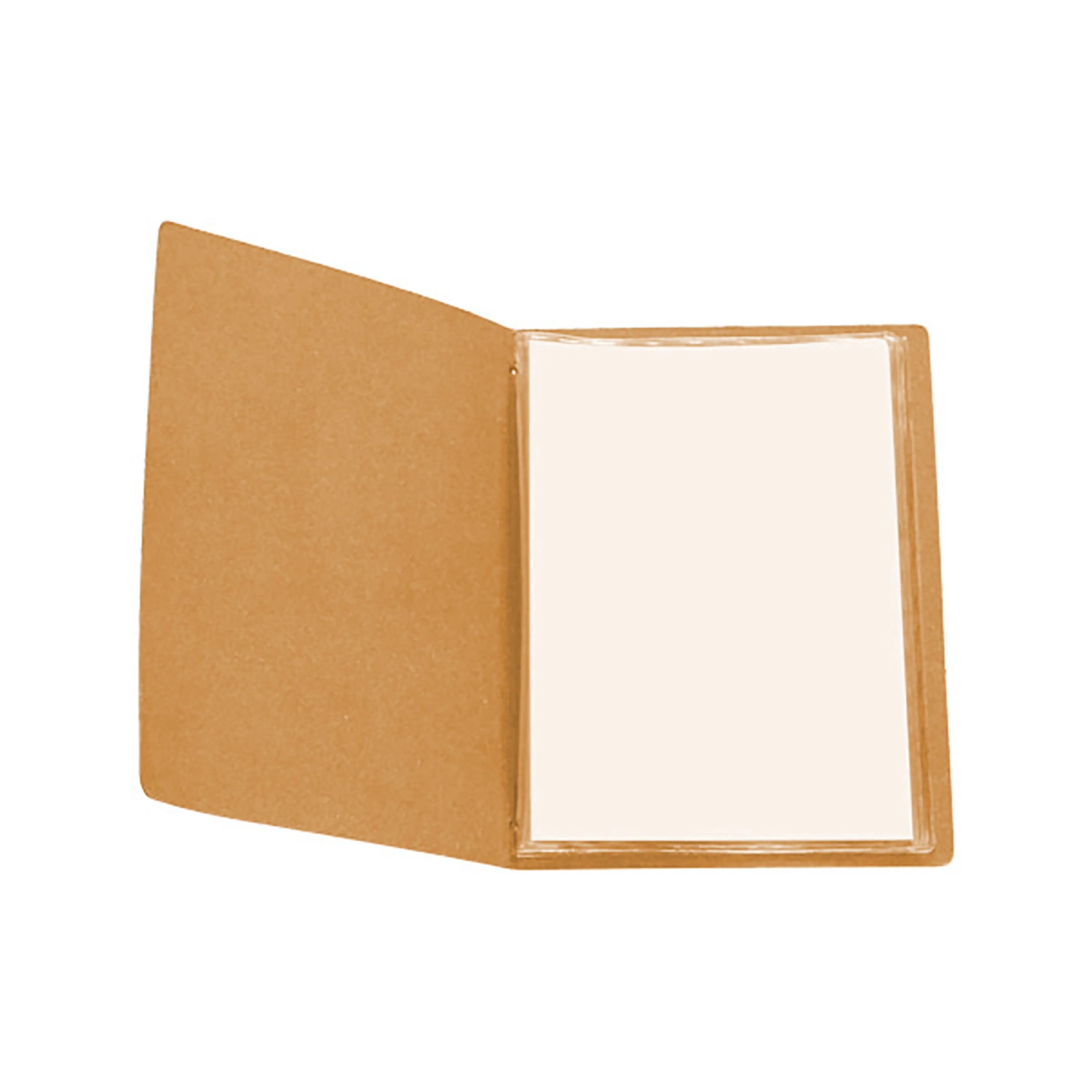 A5 Leather Menu Black or Light Tan with or without pockets