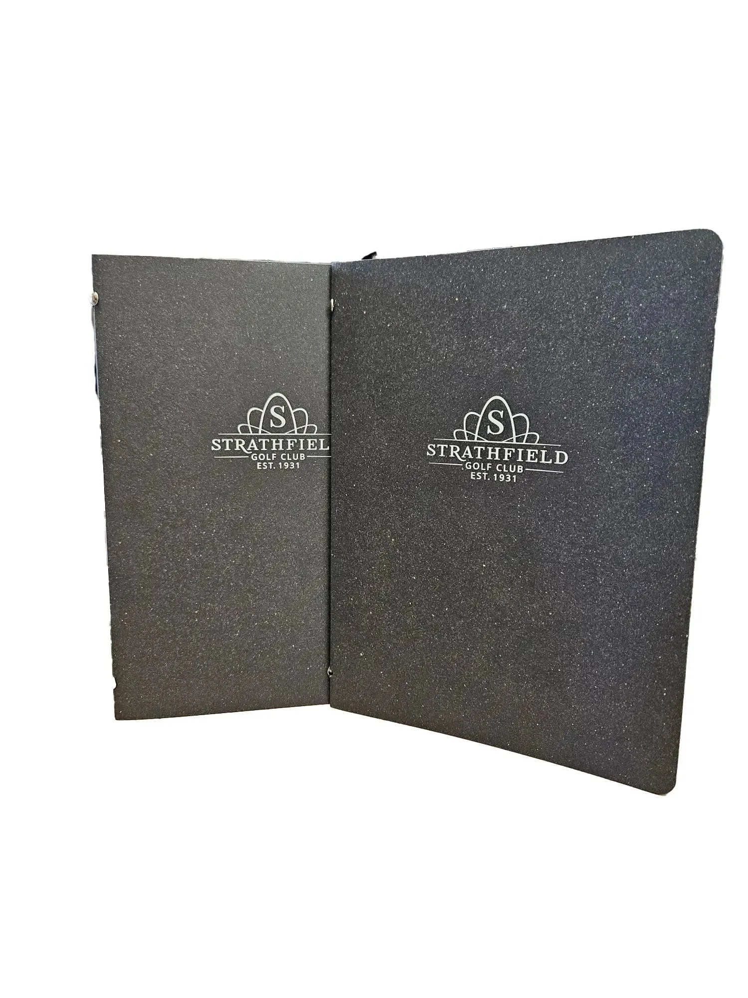 A5 Leather Menu Black or Light Tan with or without pockets