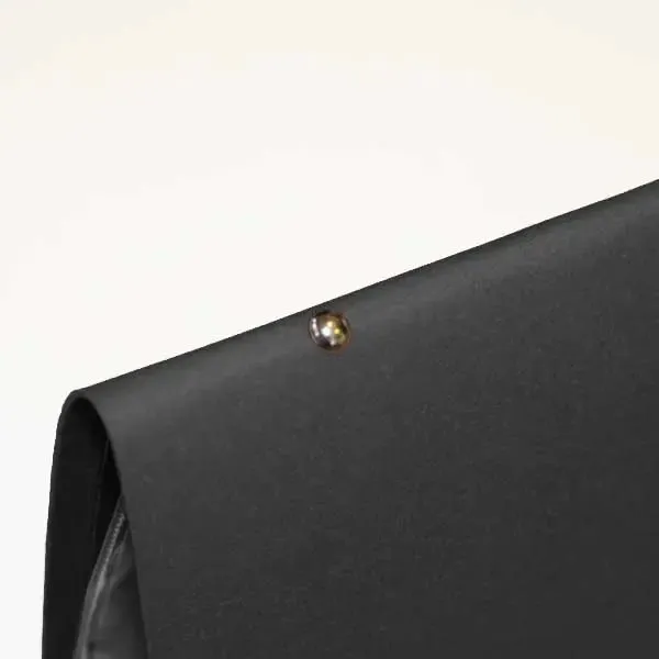 A5 Leather Menu Black or Light Tan with or without pockets