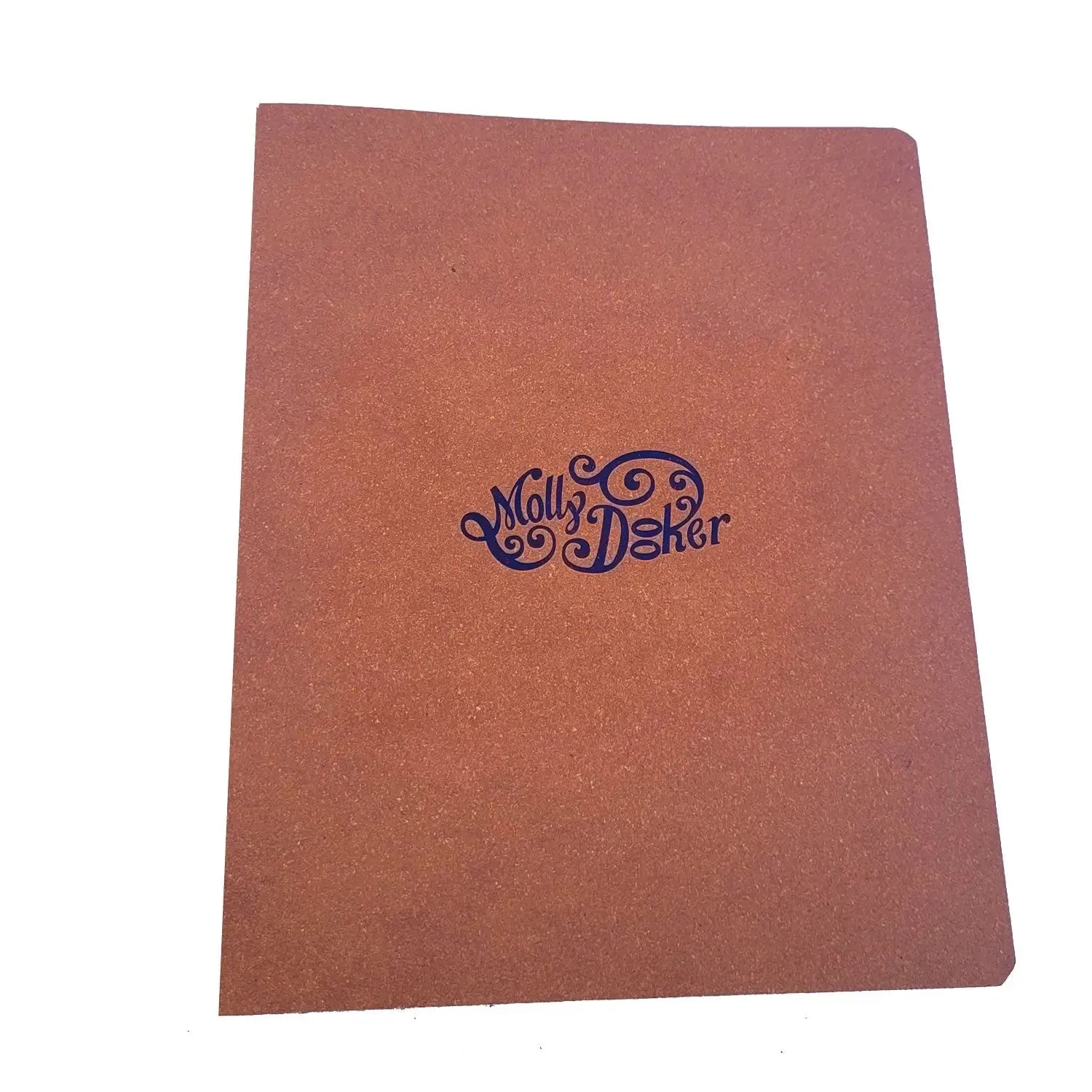 A5 Menu Binder Charcoal Black or Light Tan with or without pockets