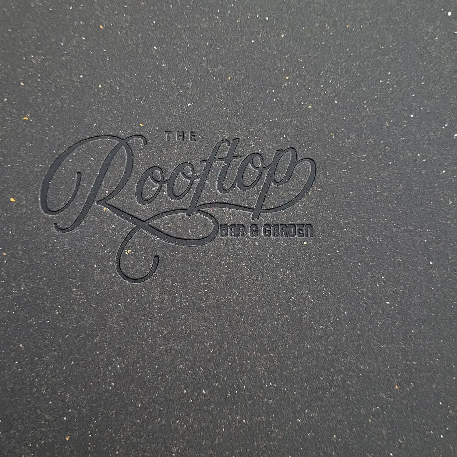 A5 Menu Binder Charcoal Black or Light Tan with or without pockets