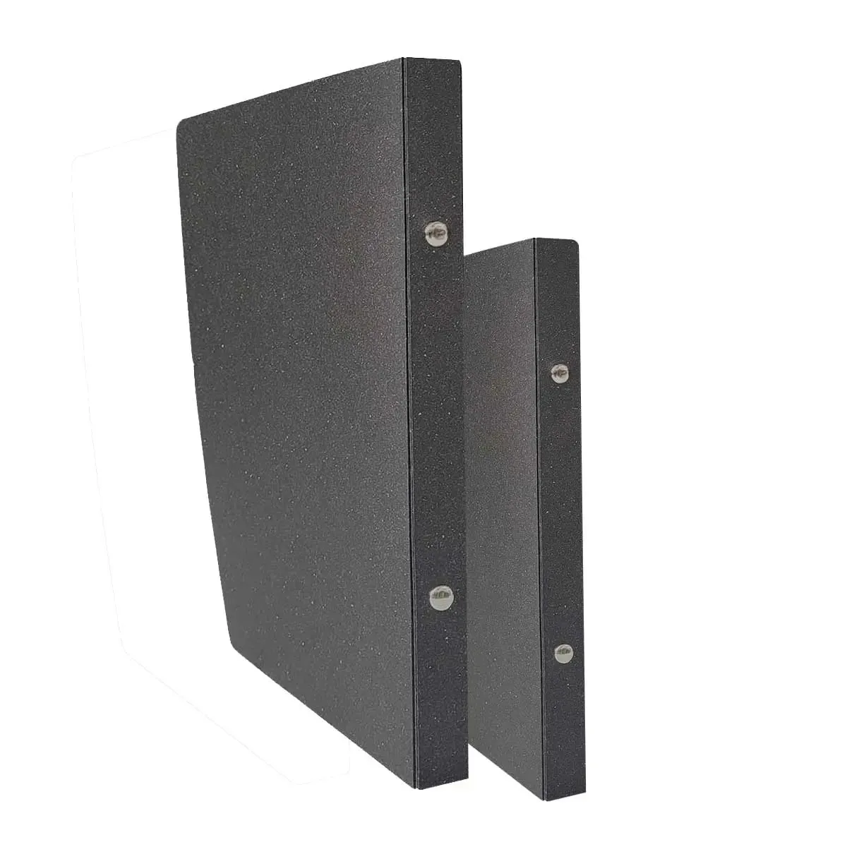 A5 Menu Binder Charcoal Black or Light Tan with or without pockets