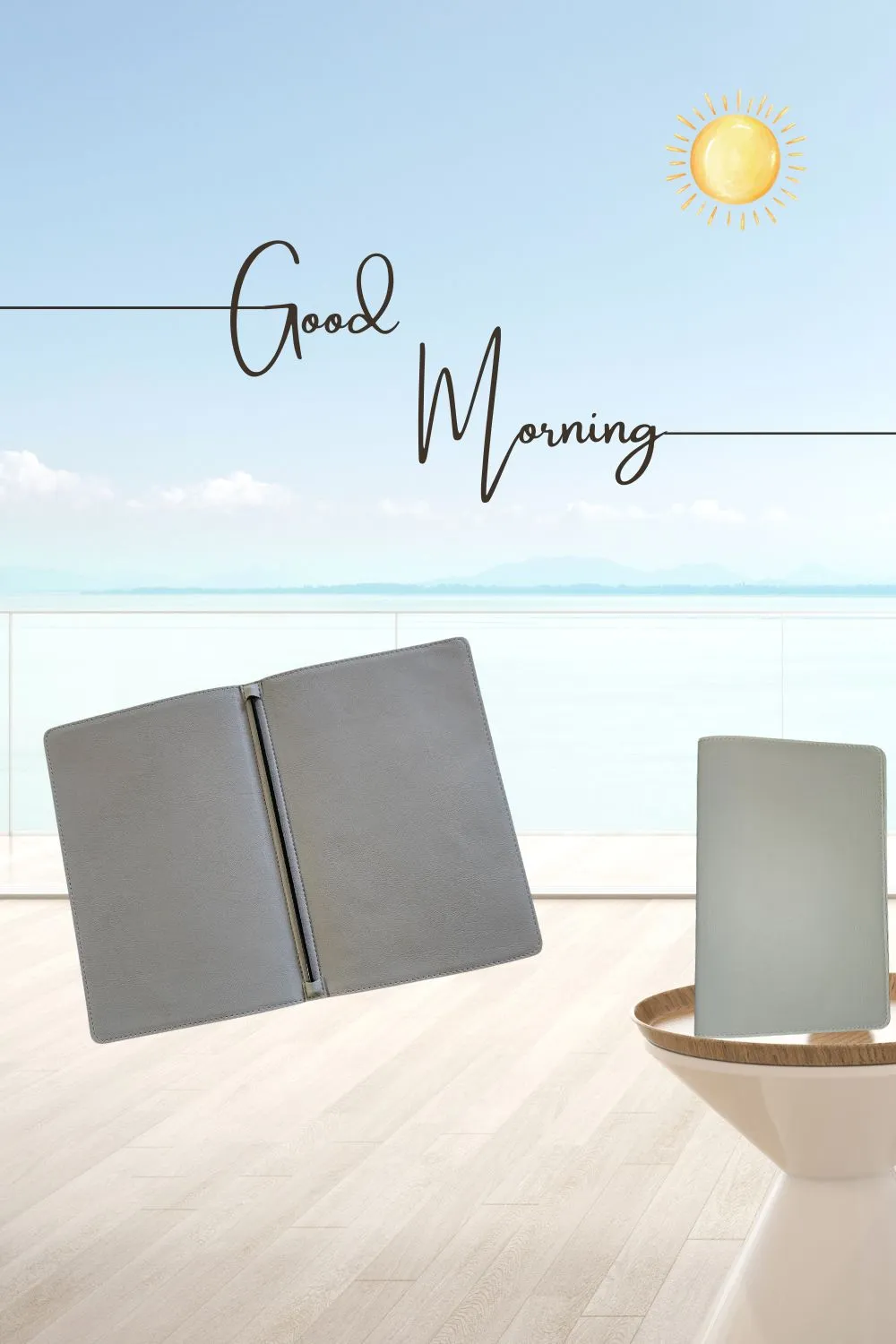 A5 White Faux Leather Carbon Rod Restaurant menu