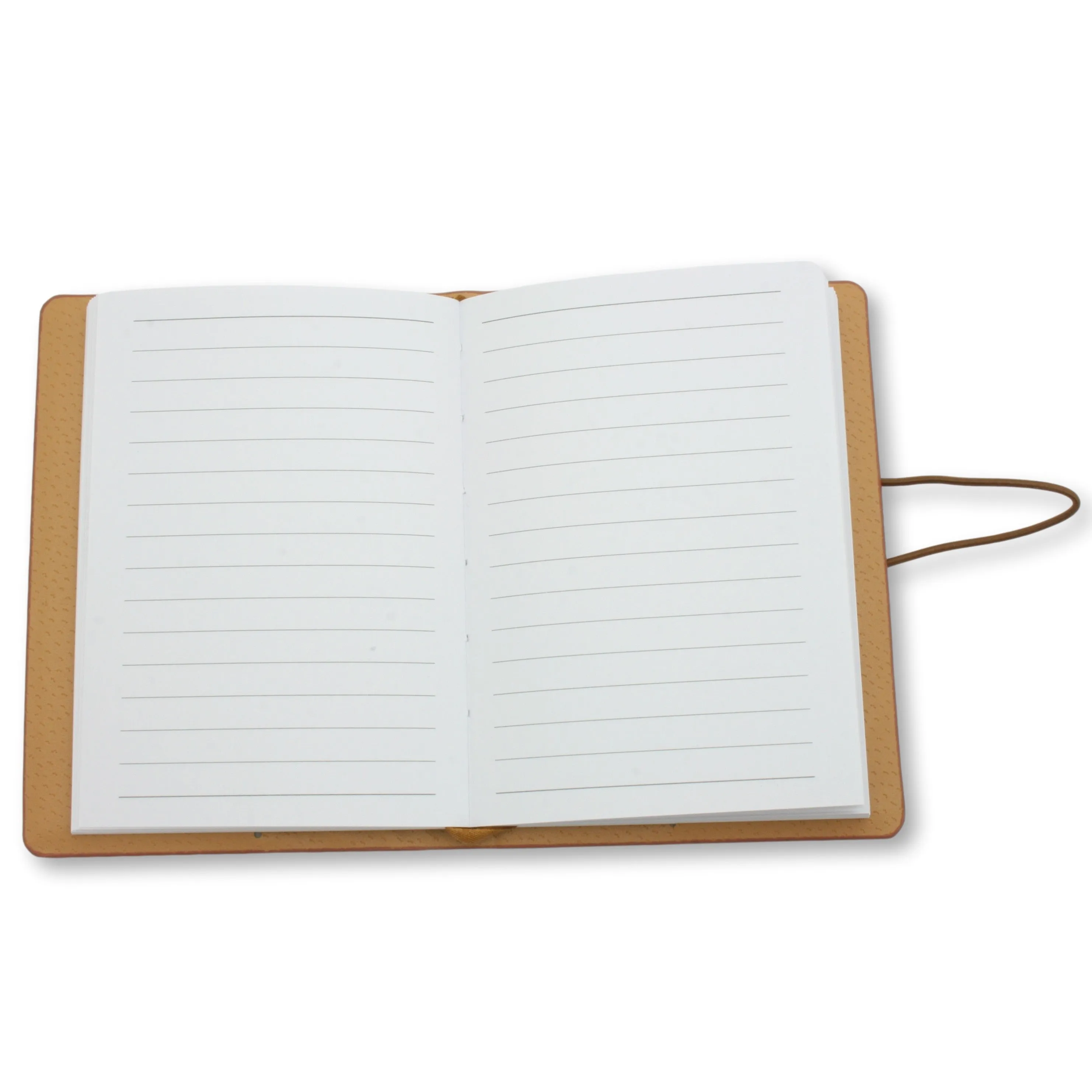 A6 Brown Notebook Elastic Closure - Horse Saddle