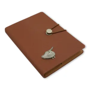 A6 Brown Notebook Elastic Closure - Horse Saddle