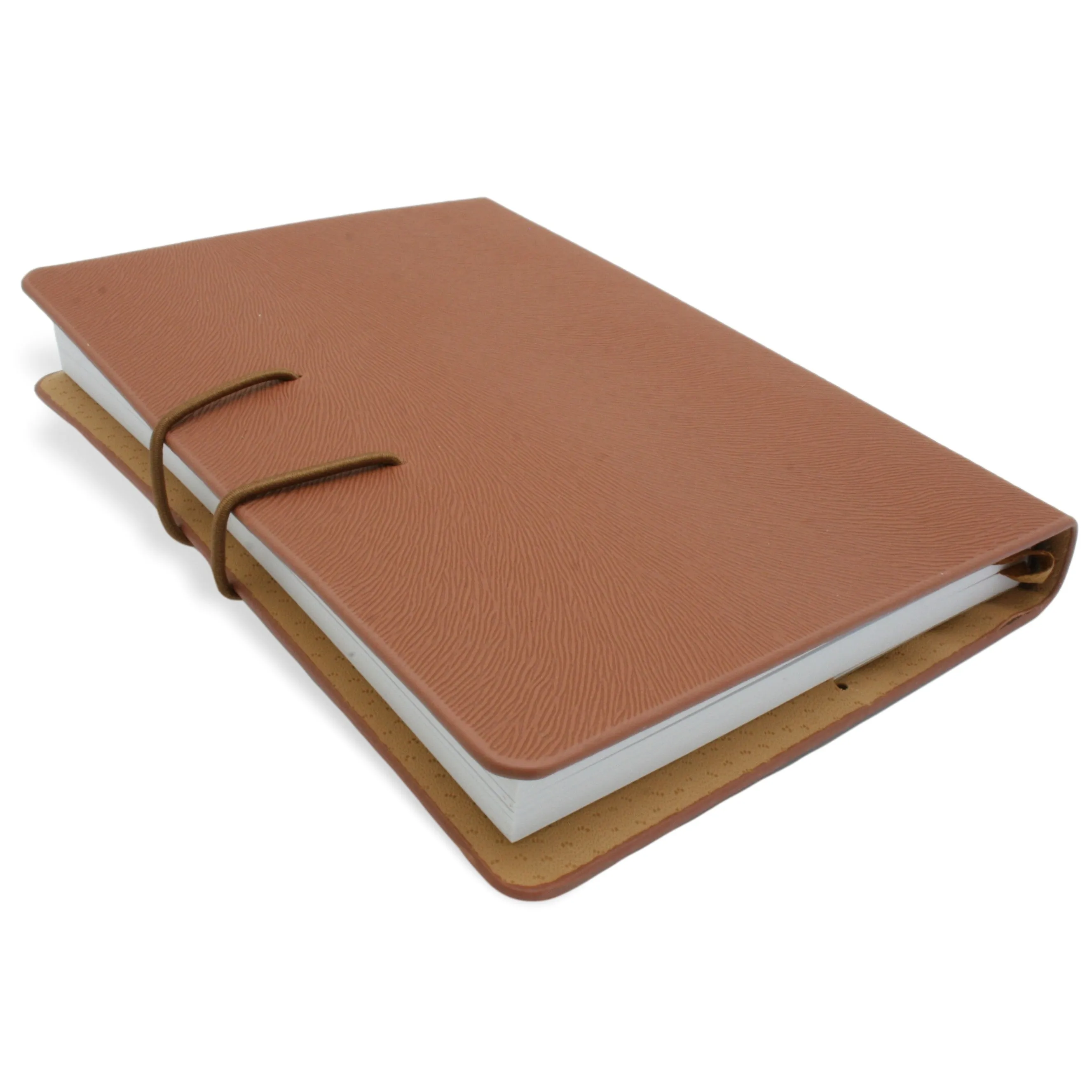 A6 Brown Notebook Elastic Closure - Horse Saddle