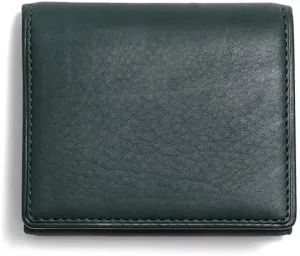 ACCESSORIES, Leather BOX type coin purse, Made In Japan, No.618602, Green
