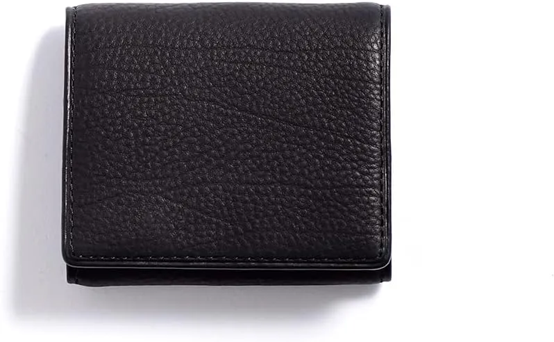 ACCESSORIES, Leather BOX type coin purse, Made In Japan, No.618602, Wine