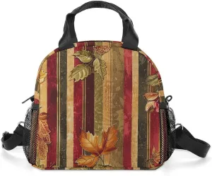 Acorns And Leaves Lunch Bag for Women Men Insulated Lunch Box Leakproof Lunch Tote Bag for Picnic Work Beach