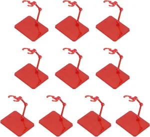 Action Figure Stand,10 Sets Figure Holder Display Plastic Figure Stand For 6 Inch Dollswith Mounting Accessories Adjustable Action Figure Display Stands Kit for Home Decor