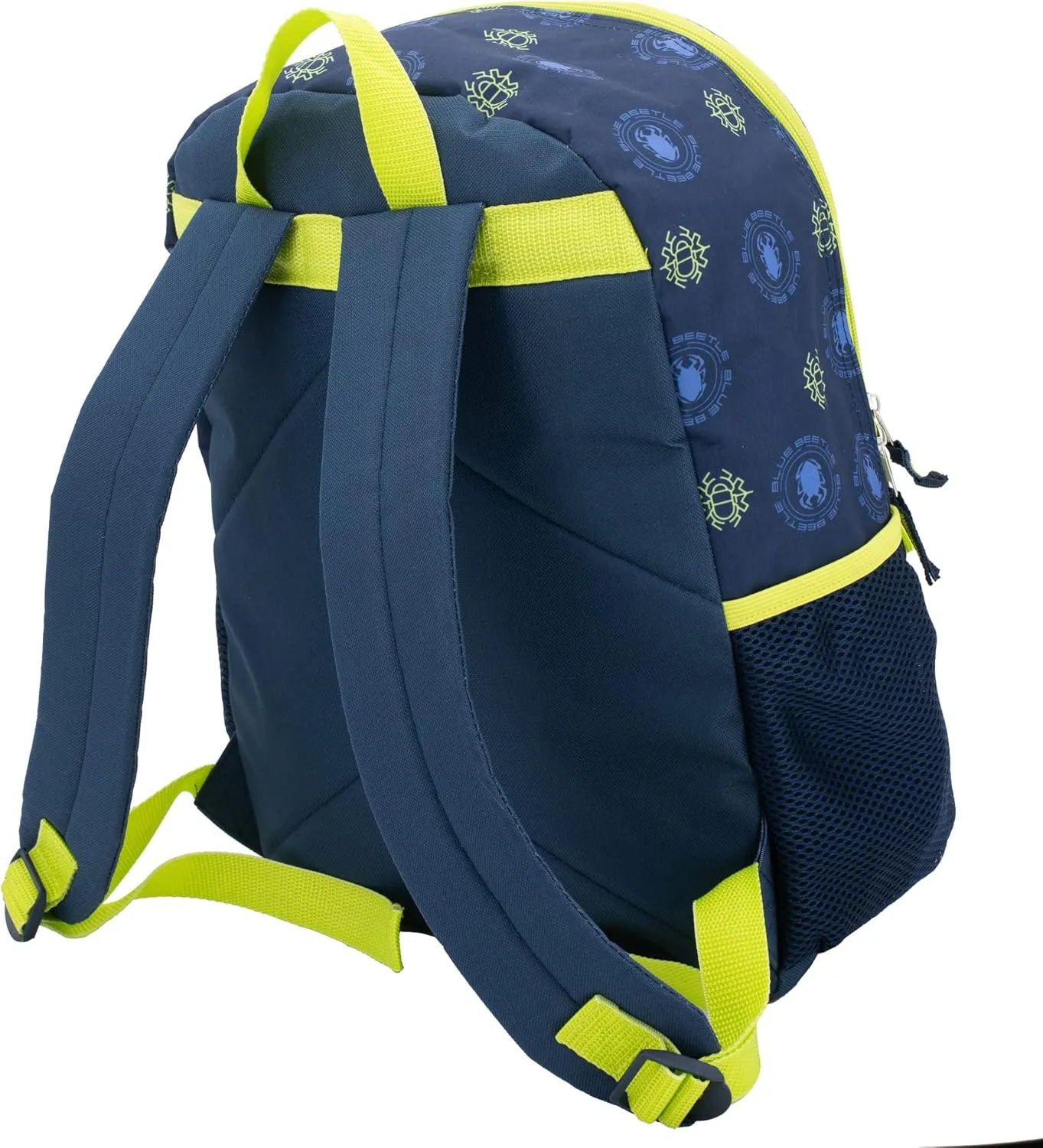 AI ACCESSORY INNOVATIONS Blue Beetle 4 Piece Backpack Set, Kids Super Hero 16" School Bag with Front Zip Pocket, Blue