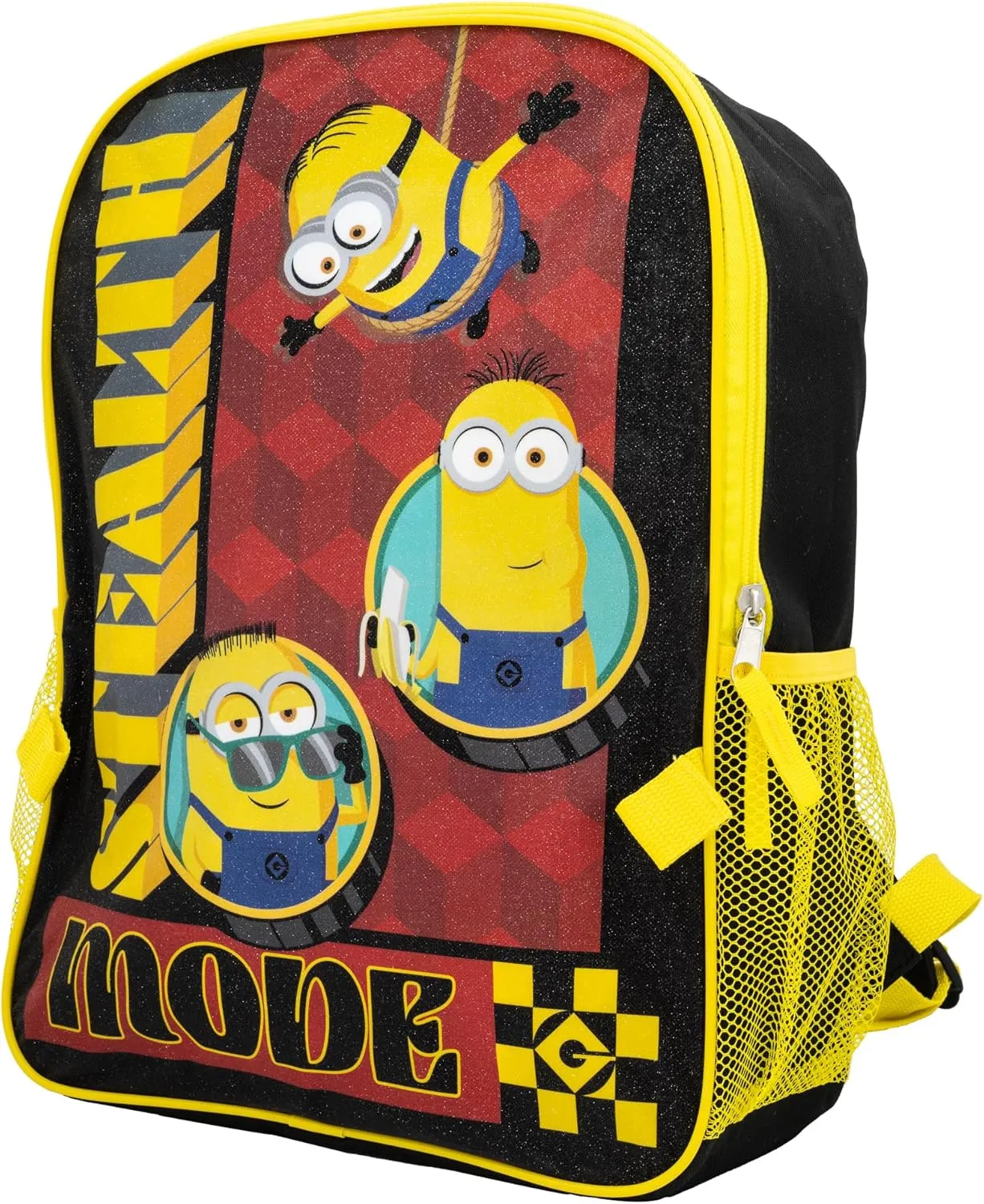 AI ACCESSORY INNOVATIONS Despicable Me 2 Piece Backpack Set, Boys & Girls 16" School Bag, Black