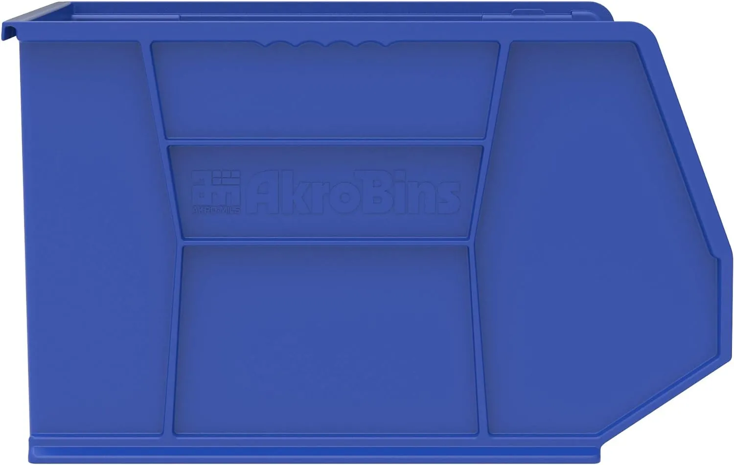 Akro-Mils 30270 Plastic Storage Stacking AkroBin, 18-Inch by 16-Inch by 11-Inch, Blue, Case of 3 (30270BLUE)
