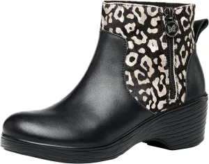 Alegria Serina Womens Leather Wedge Ankle Boots