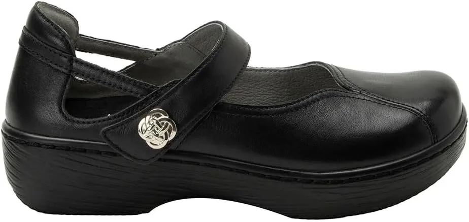Alegria Women's Onika Leather Wood Grain Mary Jane Shoes