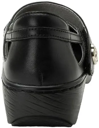 Alegria Women's Onika Leather Wood Grain Mary Jane Shoes