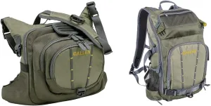 Allen Company Boulder Creek Fly Fishing Chest Pack & Gunnison Switch Daypack/Sling Pack Combo, Fits Up to 6 Tackle/Fly Boxes, Green