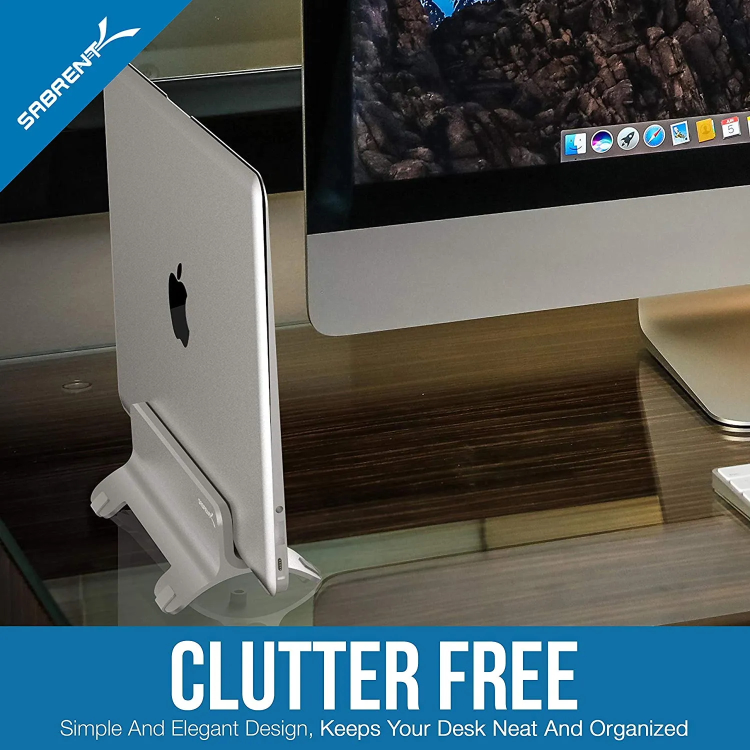 Aluminum Vertical Laptop Stand MacBook Holder