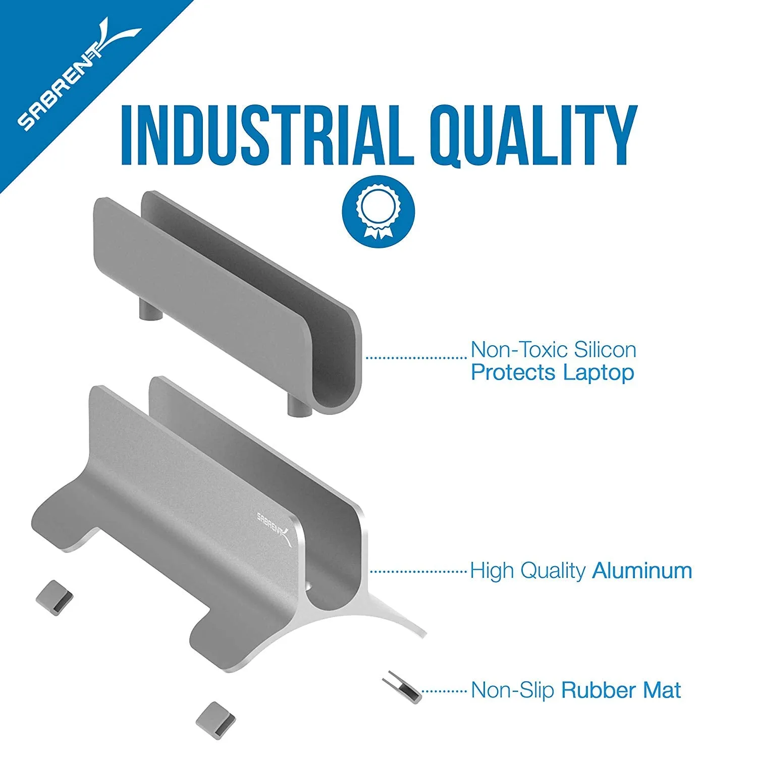 Aluminum Vertical Laptop Stand MacBook Holder
