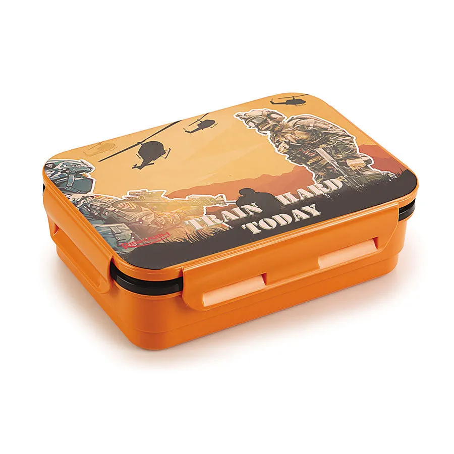 AM3647 Rishabh Milano Steel Lunch Box With Spoon 2 containers