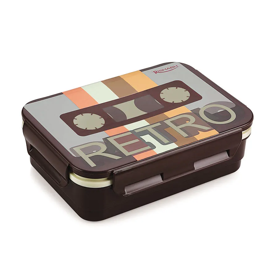 AM3647 Rishabh Milano Steel Lunch Box With Spoon 2 containers
