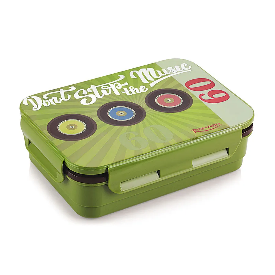 AM3647 Rishabh Milano Steel Lunch Box With Spoon 2 containers