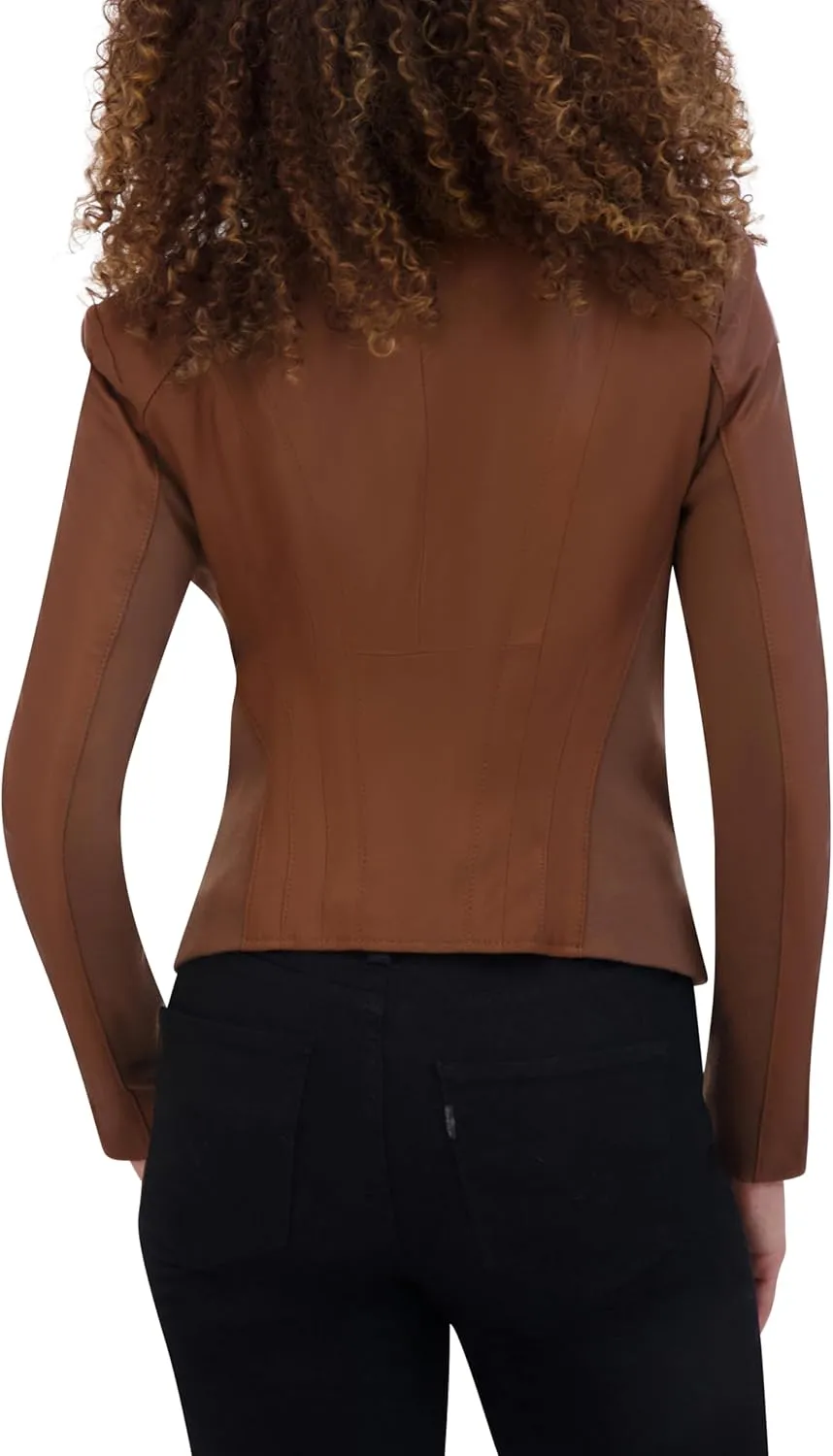 Andrew Marc Women's Asymmetrical Felix Leather Moto Jacket