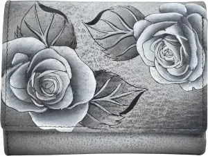 Anna by Anuschka Hand Painted Women’s Leather Ladies Three Fold Wallet